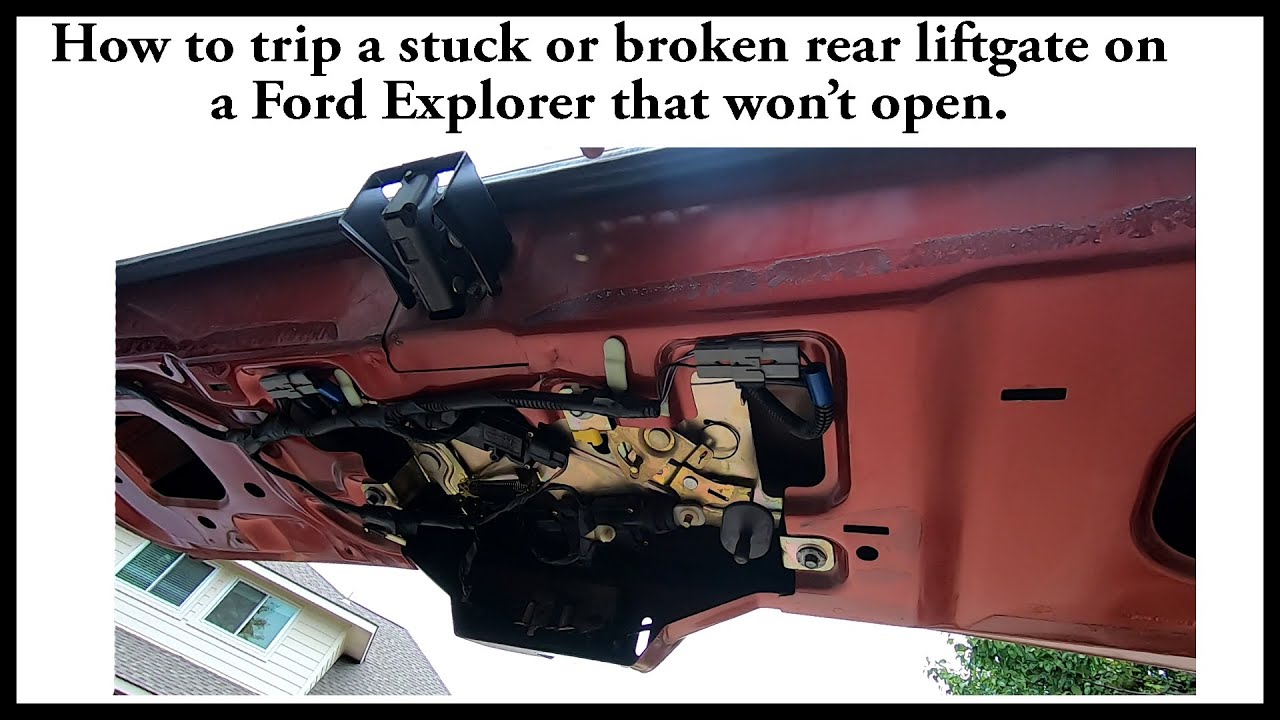 How to open the liftgate of a Ford Explorer that will not open. - YouTube