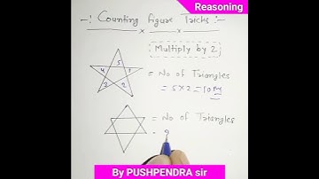 Best Trick for Counting Figures traingle Reasoning | Solve करे 5 सेकंड में |#shorts