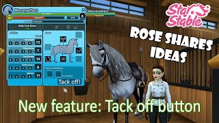 Star Stable Online; Rose shares ideas ~ Tack off button @KomicRos
