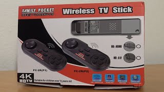 Family Pocket Retro Game Wireless Tv Stick Console Review