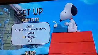 Opening To Peanuts Movie Dvd 2002 French