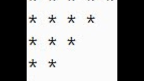 REVERSE TRIANGLE PATTERN OF STAR IN JAVA | BLUEJ
