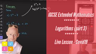 Logarithms - IGCSE Mathematics - Exponential Equations - Calculator - Live Class