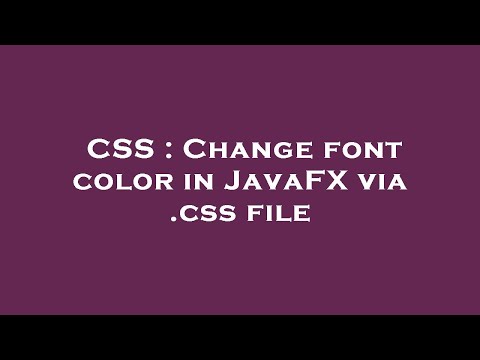 CSS : Change