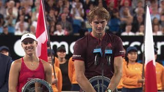 Angelique Kerber and Angelique Zverev runners-up speech (Final) | Mastercard Hopman Cup 2018