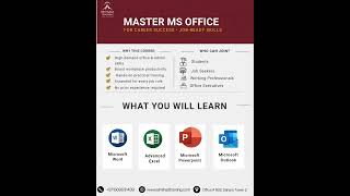 We Are Offering MS Office Training 💻Learn Word, Excel &amp; PowerPointBeginner to Advanced |