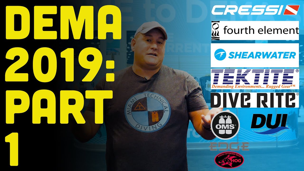 DEMA 2019: PART 1: Major Manufacturers, New Scuba Diving Gear