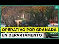 Encuentran supuesta granada a las afueras de edificio en Las Condes