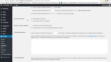 Tutorial: WordPress Discussion Settings