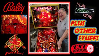 #1728 Bally FIREBALL 2 from 1981 Pinball Machine-Plus MUNSTERS Pinball 4 Sale! - TNT Amusements