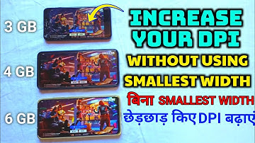 INCREASE YOUR DPI 🔥 || बिना SMALLEST WIDTH को छेड़छाड़ किए DPI कैसे बढ़ाएं 😱 110% WORKING