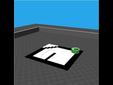 Using light sensors in NeuroSim to detect boundaries