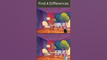Find 4 Differences: Hard Challenge #shortvideo #findthedifference #viral s #shortsfeed