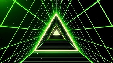 4K Abstract Neon LightsTunnel VJ Motion Background Triangle vj loop motion graphics || 4K VJ Loops