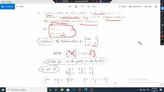 CS  Bs 152 Linear Algebra properties of Basic Matrix transformation part(2)