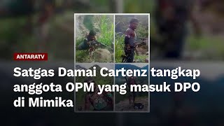 Satgas Damai Cartenz tangkap anggota OPM yang masuk DPO di Mimika