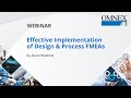 Effective implementation of design  process fmeas  dave watkins  omnex 