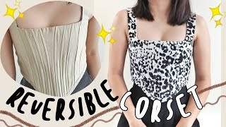 diy | reversible corset top