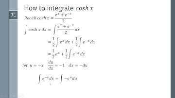 How to Integrate coshx - Step by Step Tutorial