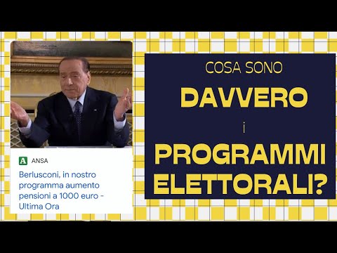 Cosa Sono Davvero i PROGRAMMI ELETTORALI e Come Leggerli? | ELEZIONI ITALIANE 2022