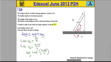Edexcel Maths P2 June 2013 Higher Q20