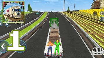 Highway Euro Truck Cargo Games - Gameplay Walkthrough Part 1 - Career Mode (iOS, Android)