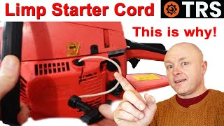 Chainsaw Starter Recoil Rope Won't Recoil | Pull Cord Won't Retract (Fixes)