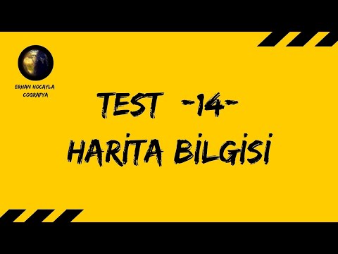 TEST-14 (HARİTA BİLGİSİ) Sadık Uygun Yayınları YGS Spotlu Soru Bankası Çözümleri