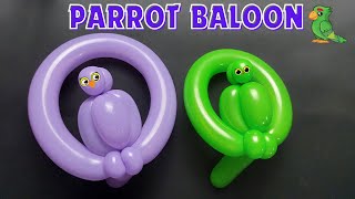 How to make PARROT balloon. very easy balloon animals for beginners. how to make balloon animals