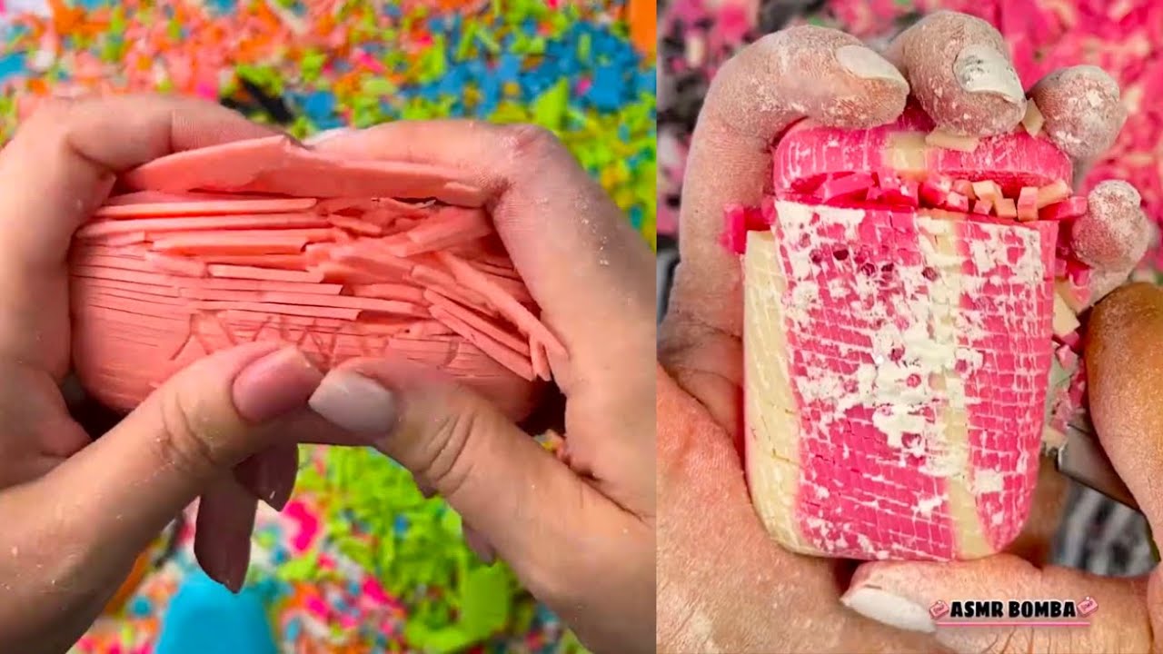 SOAP HAND CRUSHING & SOAP CUTTING CRUNCHING | credit: ​⁠@asmrbomba
