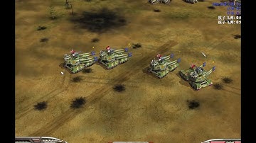 استعملت اخطر واقوة دبابة في لعبة general  Generals zero hour ight of five stars