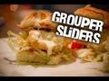 Beer Battered Grouper Sliders with Key Lime Tarter Sauce