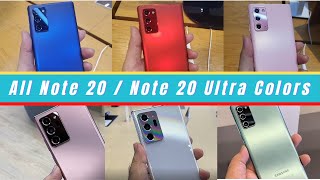 Color Comparison - Note 20 & Note 20 Ultra