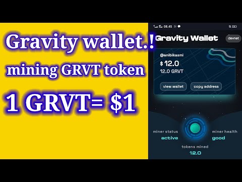 Mining GRVT token.! Mining terbaru tanpa refferal estimasi 1 GRVT=$1