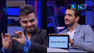 Akhil Akkineni Comedy Celebrity Talk Show Konchem Touch Lo Unte Chepta Zee Telugu