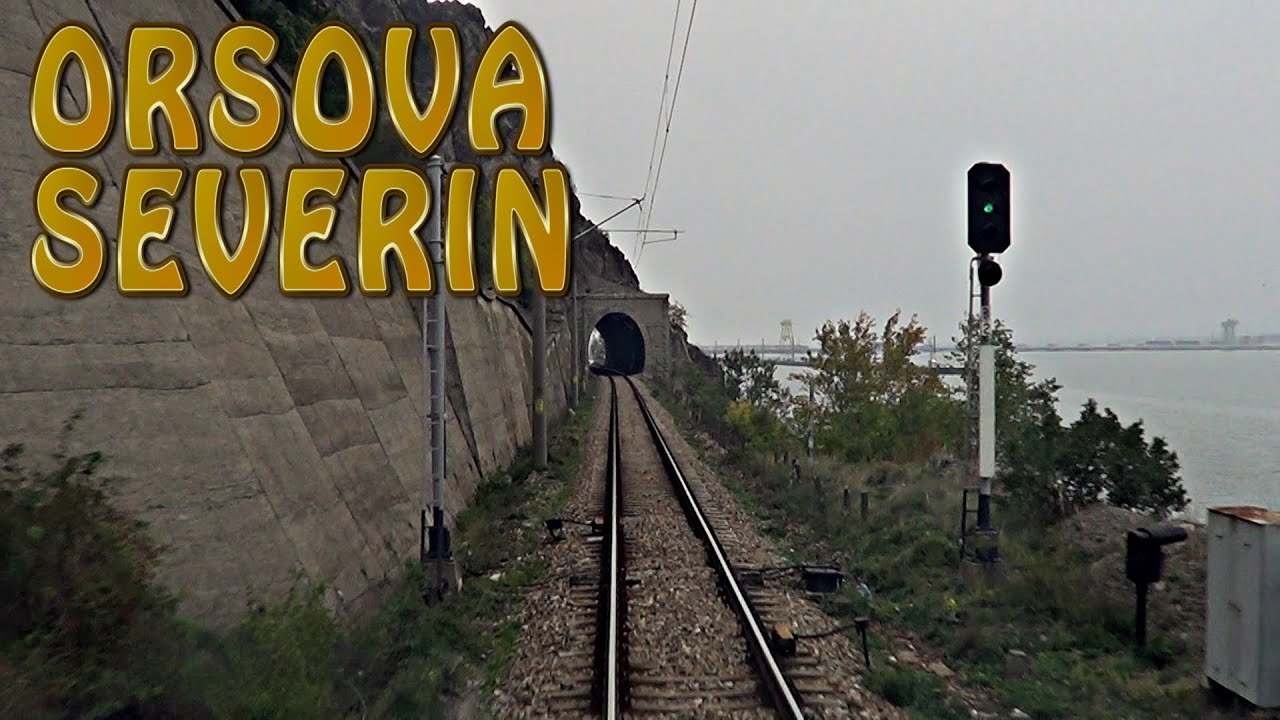 ORSOVA-SEVERIN Cab view Train ride-En cabine-Trenes-Treni-Zug-Vonat Locomotive-Führerstandsmitfahrt