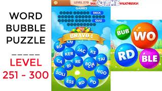 Word Bubble Puzzle Level 251 - 300 Walkthrough | SkillGameWalkthrough screenshot 3