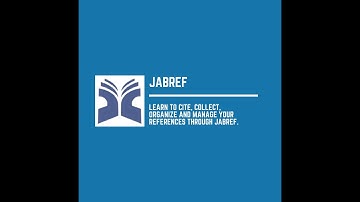 JabRef Tutorial - A Reference Manager
