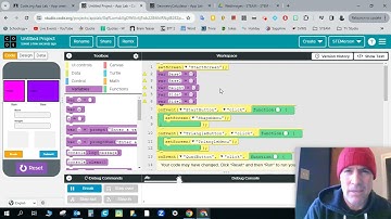 Code org App Lab Set Up of Variables