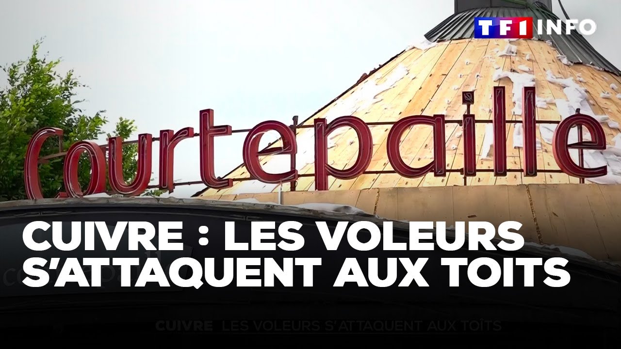 Des voleurs surpris en train de démonter le toit en cuivre d'un Courtepaille｜TF1 INFO