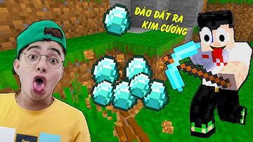 ThắnG Tê Tê Đào Đất Ra Kim Cương Trong Minecraft
