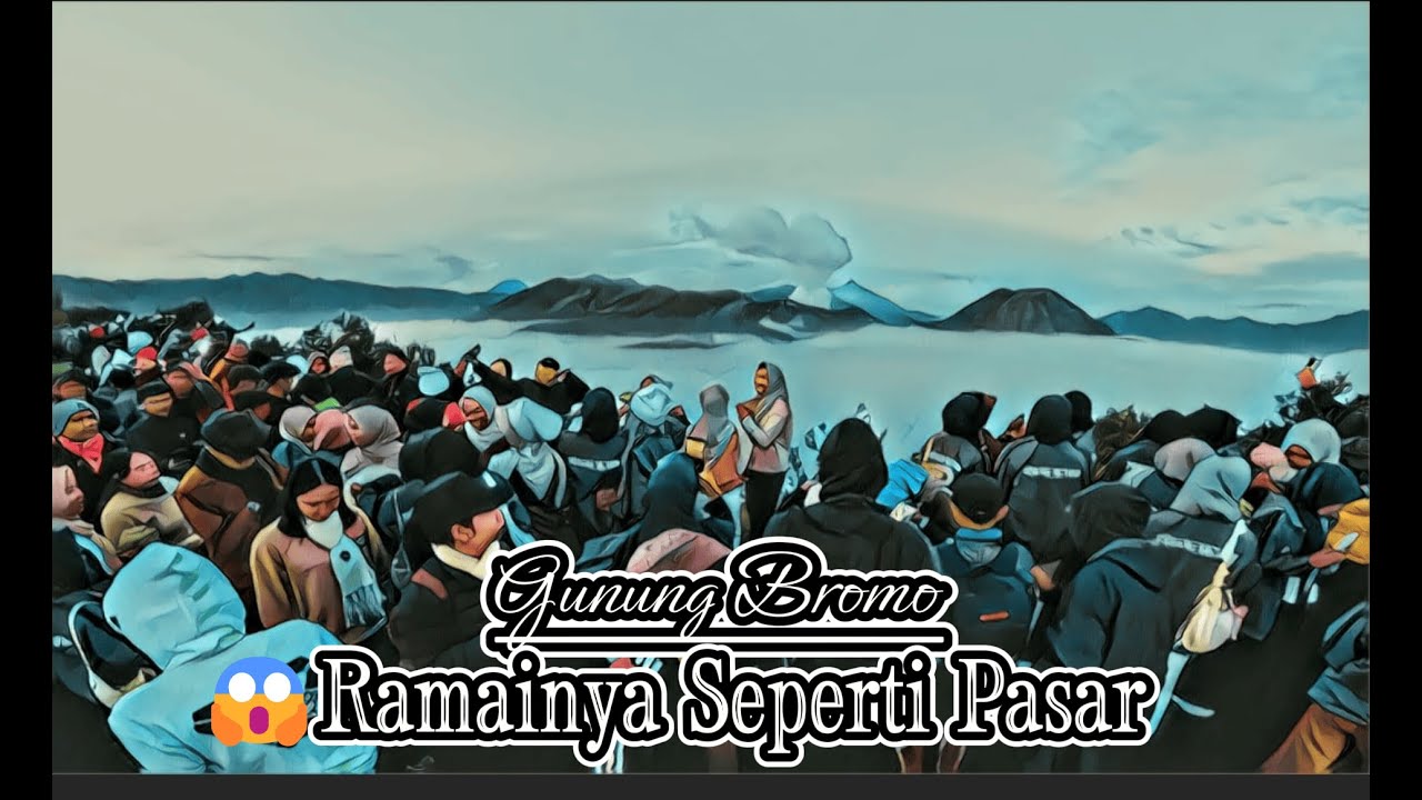 Keindahan Panorama⛰️Gunung Bromo, 😱ramainya pengunjung seperti pasar, Desember 2025