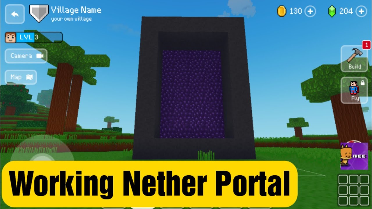 How to Find END PORTAL in Craft World: Master Building Block Game 3D 