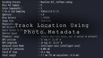 How To Track Location Using Photo Metadata?