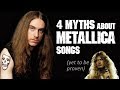 4 biggest MYTHS and LOST FACTS about Metallica songs | Andriy Vasylenko