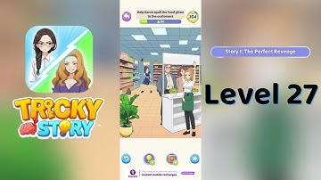 Tricky Story: Story 1 Level 27 - Help Karen spoil the food given to the customers🧠 | Walkthrough