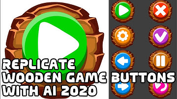 Making wooden Game buttons | Adobe Illustrator 2020 | For beginners