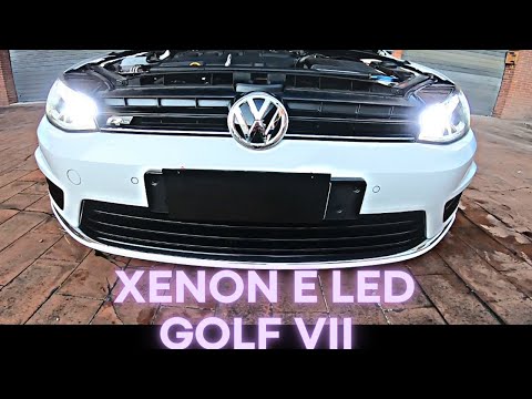 GOLF VII Xenon e LED / Fari - Fendinebbia - Targa Golf 7 #golf #golf7 #vw  #vwgolf #volkswagen - YouTube