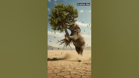 The bear saved the custard apple plant from drying up by watering it 😭 #ai #tree #save #bear`