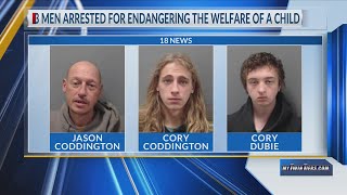 Three Steuben County men arrested for endangering a child